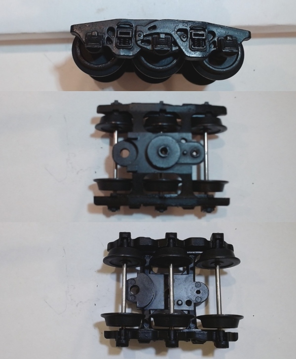 TENDER TRUCK / 6-WHEEL / FRONT & REAR / W/O COUPLER / RAILKING DECPOD 2-10-4, Y-6b 2-8-8-2, ROYAL HUDSON 4-6-4, M-1a 4-8-2, BANTAM J 4-8-4