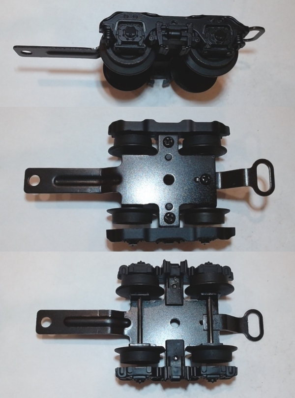 TENDER TRUCK / 4-WHEEL / FRONT / BLACK / RAILKING BIG BOY 4-8-8-4 / RAILKING CHALLENGER