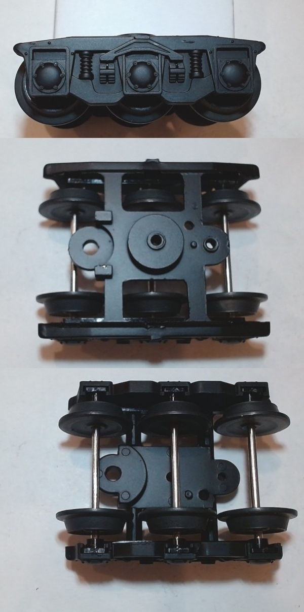 TENDER TRUCK / 6-WHEEL / FRONT & REAR / BLACK / RAILKING MOHAWK 4-8-2