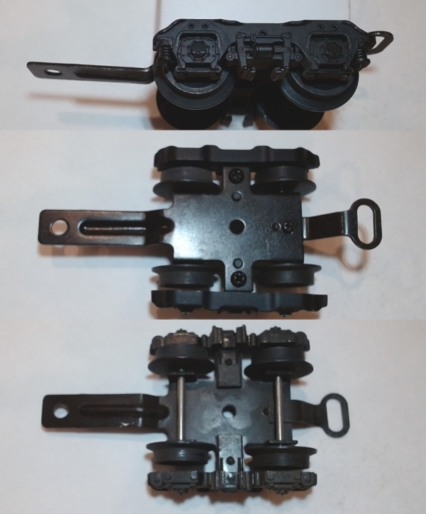 TENDER TRUCK / 4-WHEEL / FRONT / BLACK / RAILKING CHALLENGER