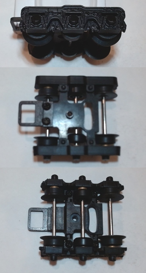 6-WHEEL PILOT TRUCK / BLACK / BANTAM STEAM TURBINE 6-8-6