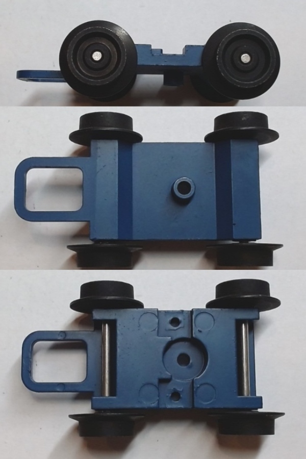 4-WHEEL PILOT TRUCK / BLUE / RAILKING BANTAM PACIFIC 4-6-2