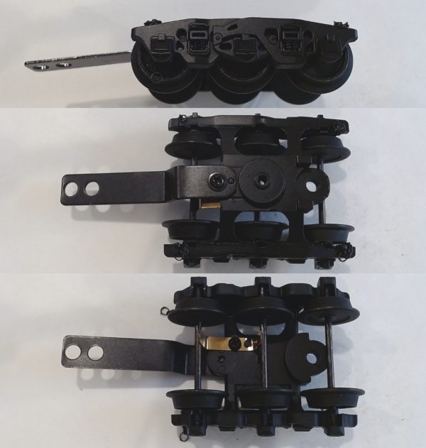 TENDER TRUCK / 6-WHEEL / FRONT / W/DRAWBAR / BLACK / RAILKING PS-4 4-6-2