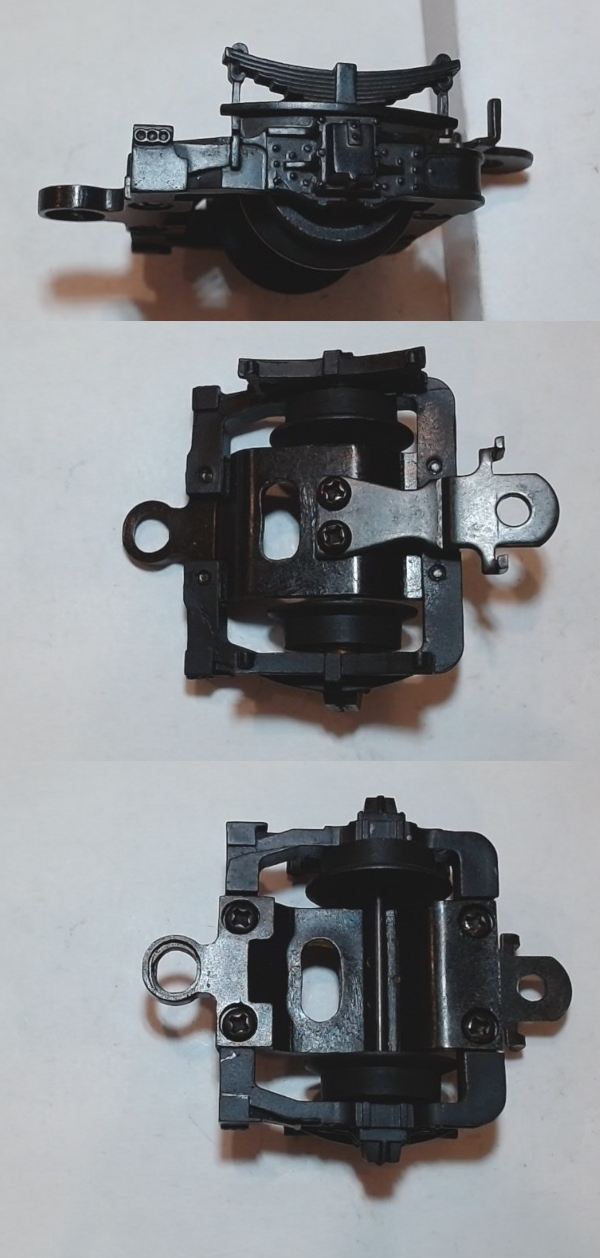 2-WHEEL TRAILING TRUCK / BLACK / RAILKING TRIPLEX 2-8-8-8-2