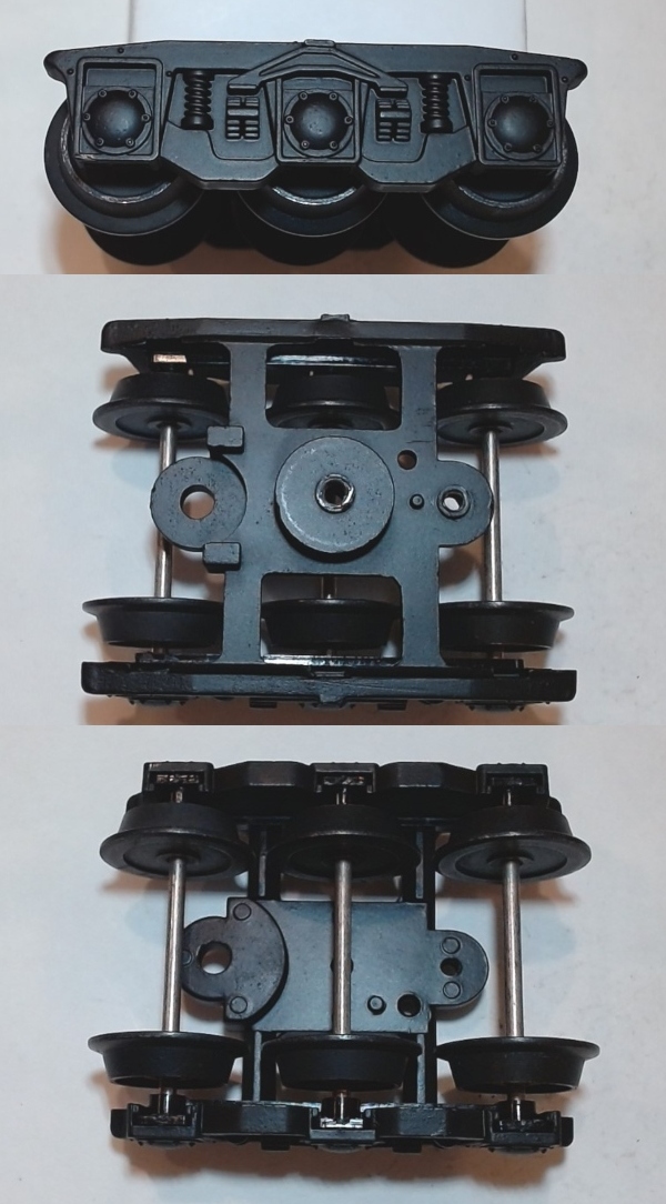 TENDER TRUCK / 6-WHEEL / FRONT & REAR / BLACK / W/O COUPLER / RAILKING L-3 MOHAWK 4-8-2