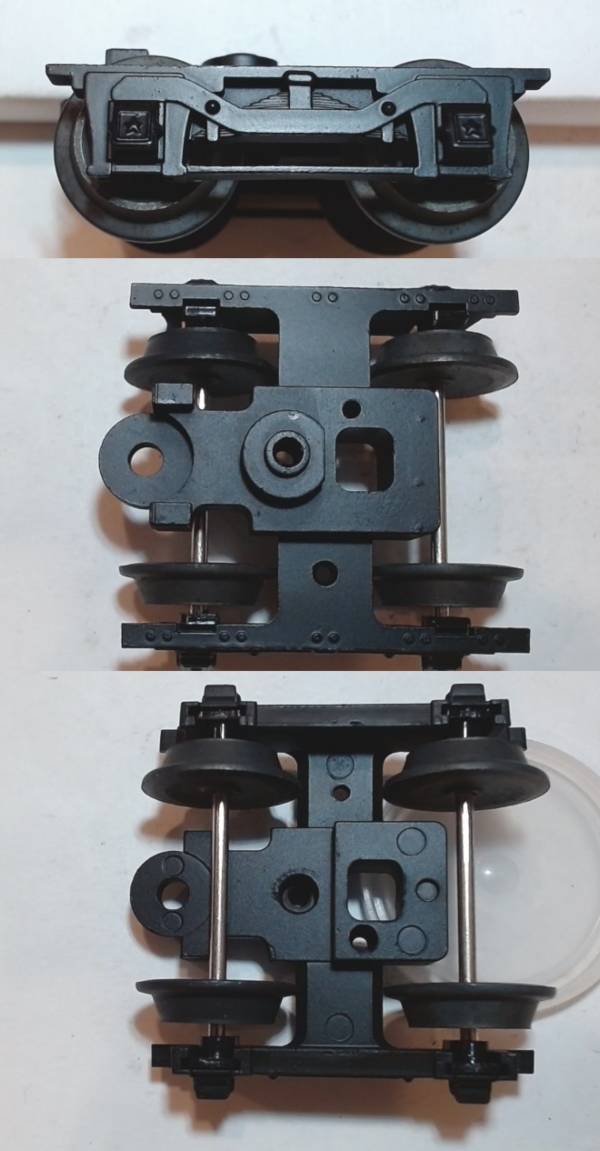 TENDER TRUCK / 4-WHEEL / W/O COUPLER / BLACK / RAILKING GENERAL 4-4-0