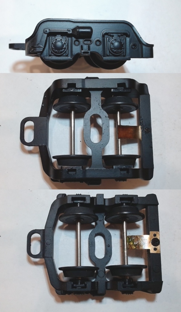 4-WHEEL TRAILING TRUCK / BLACK / PS 2 / RAILKING CHALLENGER 4-6-6-4