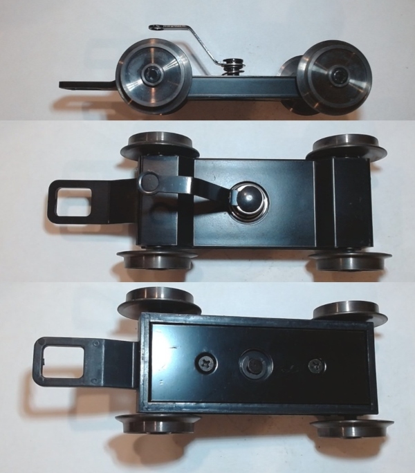 4-WHEEL PILOT TRUCK / BLACK / W/BLACKENED WHEELS / RAILKING ONE GAUGE BIG BOY & CHALLENGER