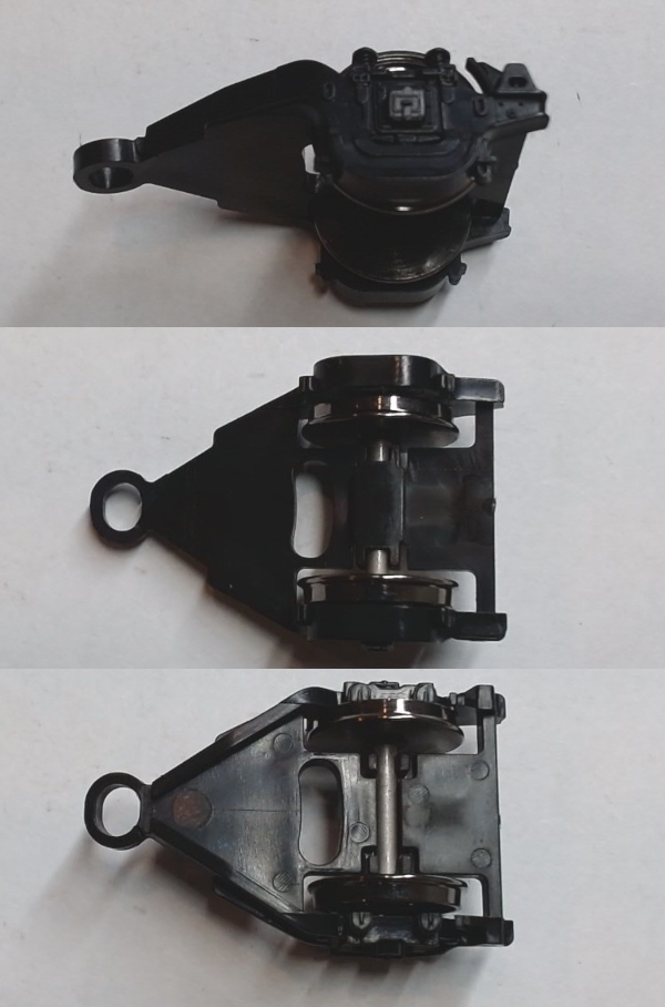 2-WHEEL TRAILING TRUCK / BLACK / HO SCALE K-4s 4-6-2