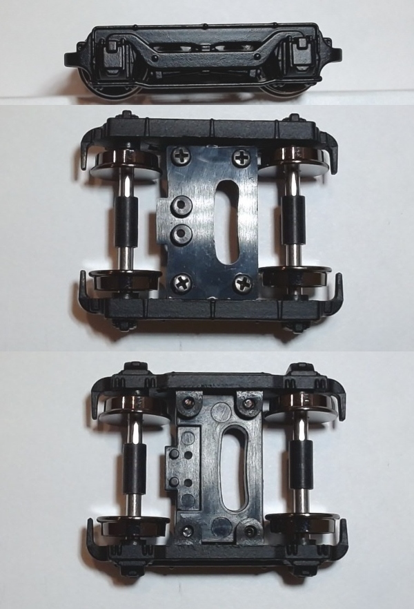 4-WHEEL PILOT TRUCK / BLACK / HO SCALE CAB FORWARD 4-8-8-2