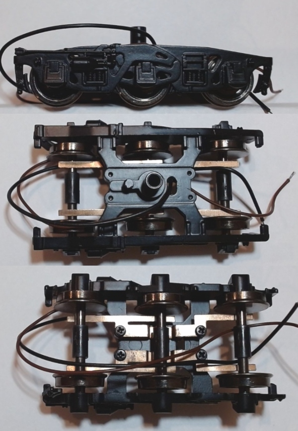 TENDER TRUCK / 6-WHEEL / FRONT / BLACK / HO SCALE GS-4 4-8-4