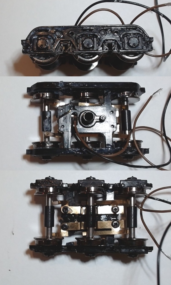 TENDER TRUCK / 6-WHEEL / FRONT / BLACK / HO SCALE N&W J 4-8-4