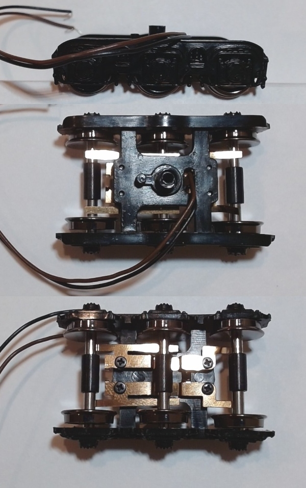 TENDER TRUCK / 6-WHEEL / REAR / BLACK / HO SCALE N&W J 4-8-4 