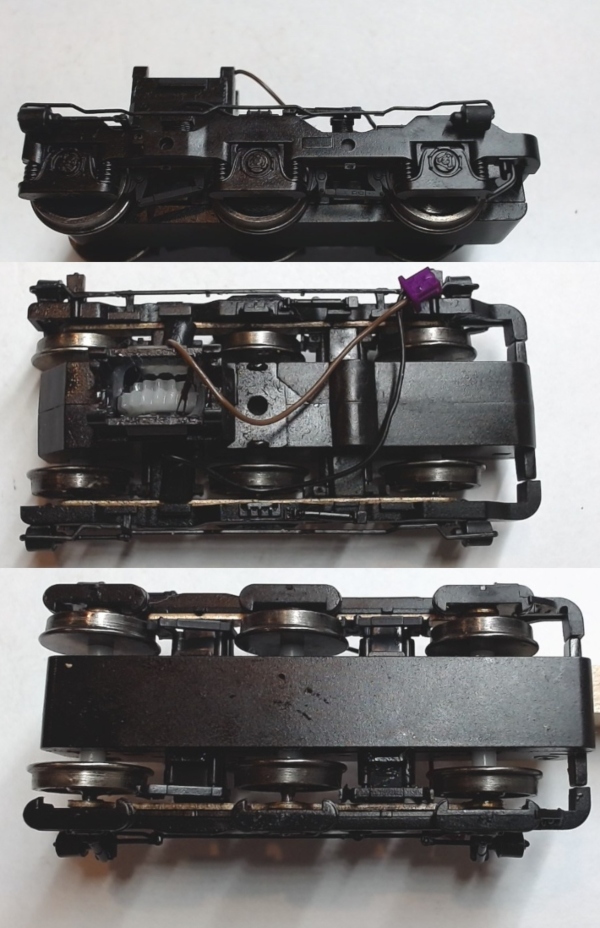 6-WHEEL TRUCK / POWERED / FRONT / BLACK / HO SCALE DASH-9