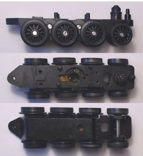 8-WHEEL TRUCK / POWERED / USE BI-3100001 MOTOR MOUNT / USE MOTORS W/MD012-M4 WORM / PREMIER E-2 BI-POLAR