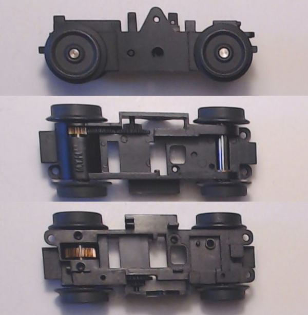 4-WHEEL TRUCK / POWERED / SMALL / RAILKING BUMP-N-GO TROLLEY