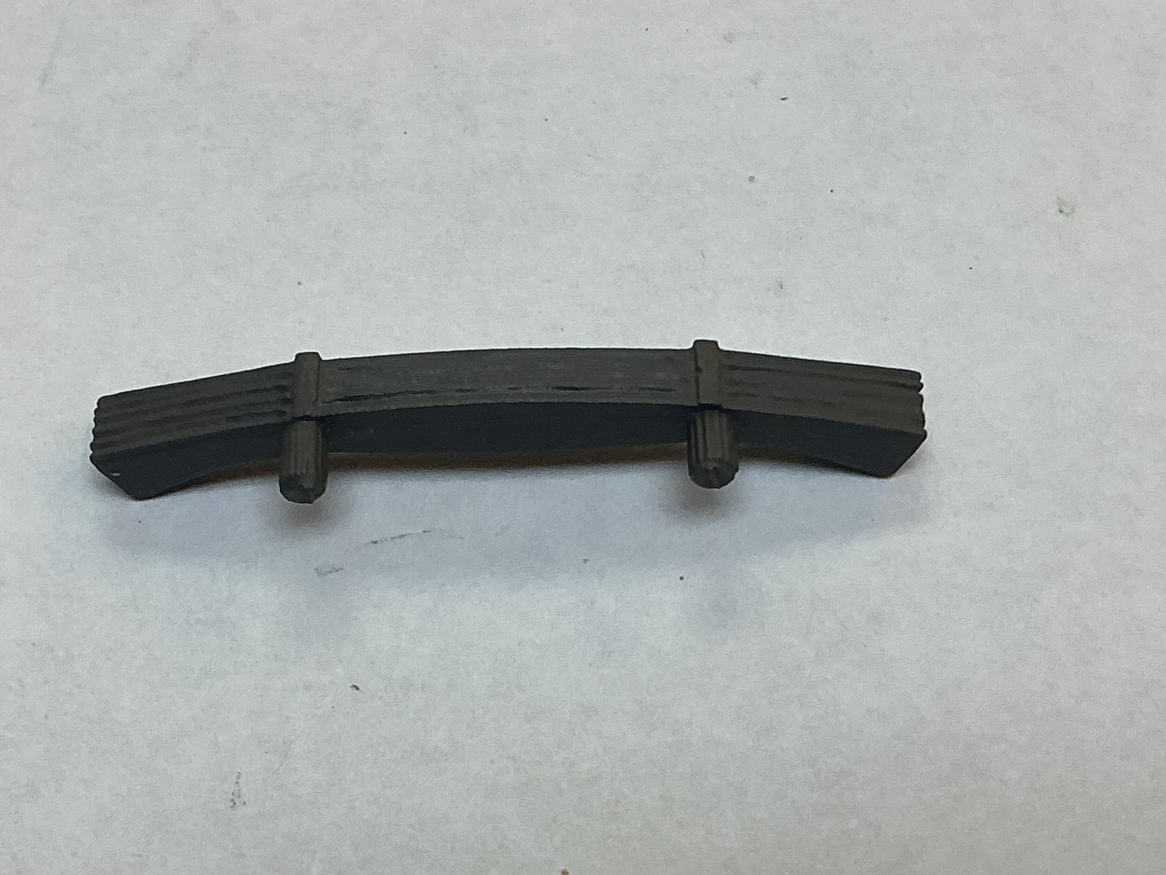 CAB CURTAIN / CURVED / DARK GRAY / REAR BOILER MOUNT / PREMIER CAMELBACK 4-6-0