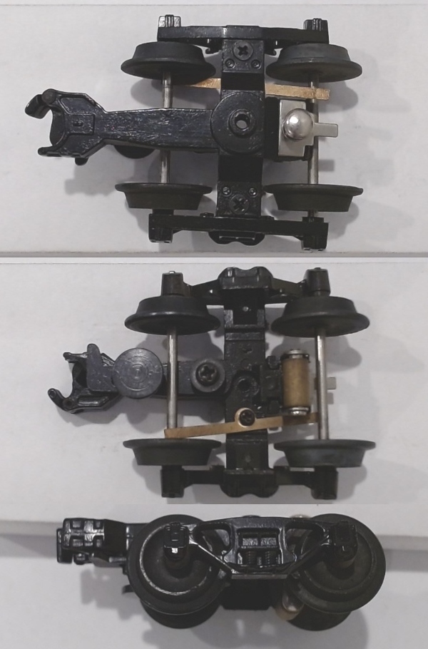 TRUCK / FREIGHT / BETTENDORF / W/MAGNETIC COUPLER / W/PICK UP / BLACK / PREMIER FREIGHT CARS