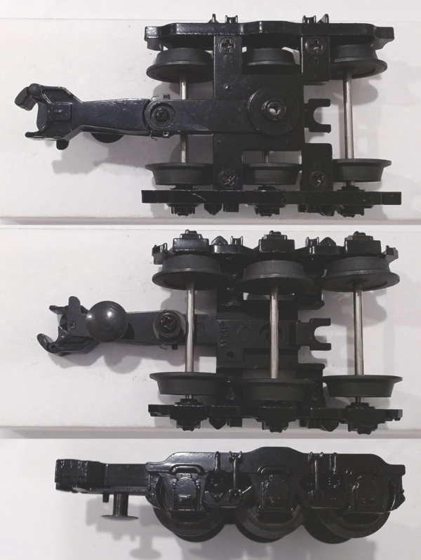 TRUCK / FREIGHT / 3-AXLE / W/COUPLER / RAILKING DEPRESSED CENTER FLATCAR