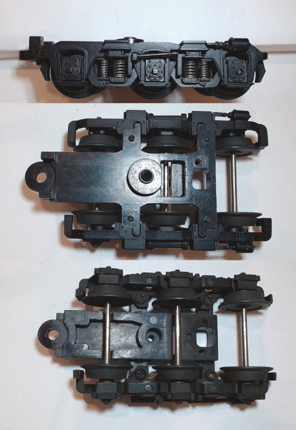 TRUCK / PASSENGER / 3-AXLE / W/O MAGNETIC COUPLER / W/O PICK UP / BLACK / PREMIER FULL LENGTH VISTA DOME