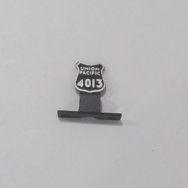 NAME PLATE / PILOT MOUNT / UP #4013 / PS 2 & 3 / PREMIER BIG BOY 4-8-8-4 