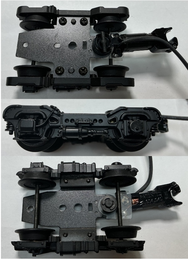 4-WHEEL PILOT TRUCK / BLACK / W/O PILOT PLATE OR PILOT / W/PROTO-COUPLER / PREMIER GG-1
