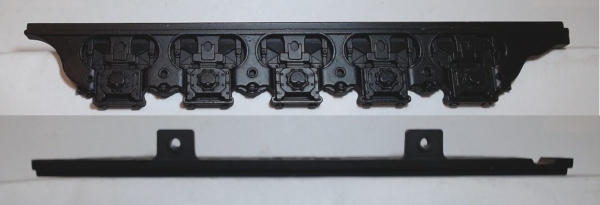SIDE FRAME / 5-AXLE / CENTIPEDE / LH / BLACK / EARLY PRODUCTION / 141.8 MM LONG / RAILKING BIG BOY 4-8-8-4