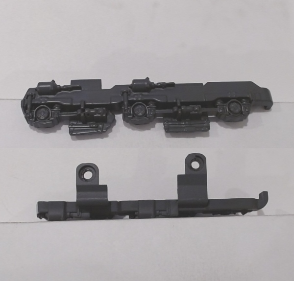 SIDE FRAME / 3-AXLE / LF & RR / UP GRAY / TOP MOUNT / RAILKING SD90MAC