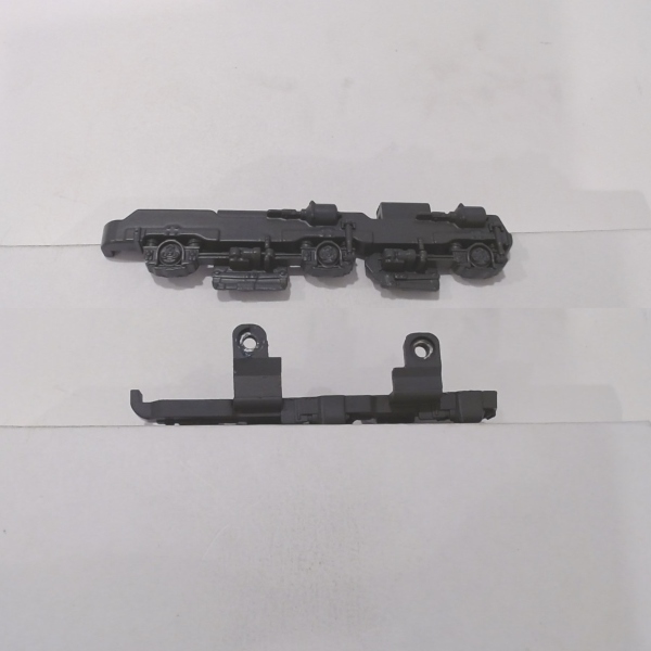 SIDE FRAME / 3-AXLE / RF & LR / UP GRAY / TOP MOUNT / RAILKING SD90MAC