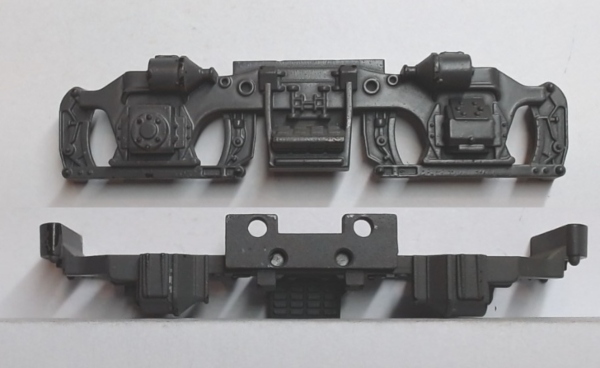 SIDE FRAME / 2-AXLE / LH & RH / GRAY / BOTTOM MOUNT / PREMIER GP38-2
