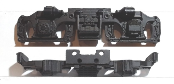 SIDE FRAME / 2-AXLE / LH & RH / BLACK / BOTTOM MOUNT / PS 2 / RAILKING F40PH