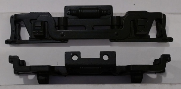 SIDE FRAME / 2-AXLE / LH & RH / BLACK / BOTTOM MOUNT / RAILKING DOODLEBUG