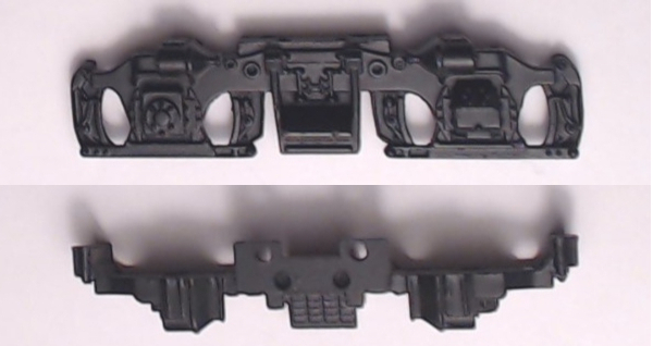 SIDE FRAME / 2-AXLE / LH & RH / BLACK / BOTTOM MOUNT / PREMIER GP38-2