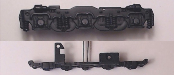 SIDE FRAME / 3-AXLE / RR & LF / TOP MOUNT / BLACK / PREMIER FM TRAINMASTER