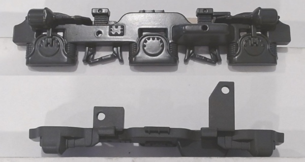 SIDE FRAME / 3-AXLE / RF & LR / GRAY / TOP MOUNT / PREMIER DASH-9