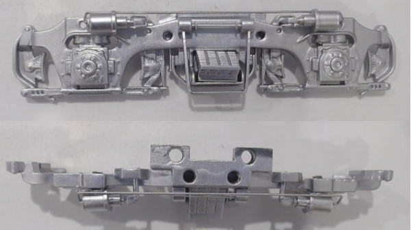 SIDE FRAME / 2-AXLE / LF, RR & LR / SILVER / BOTTOM MOUNT / PREMIER GP38-2 
