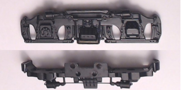 SIDE FRAME / 2-AXLE / LF, RR & LR / BLACK / BOTTOM MOUNT / W/ AIR LINE / PS 3 / PREMIER FT