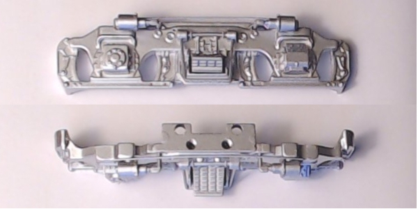 SIDE FRAME / 2-AXLE / LH & RH / SILVER / BOTTOM MOUNT / PREMIER GP38-2