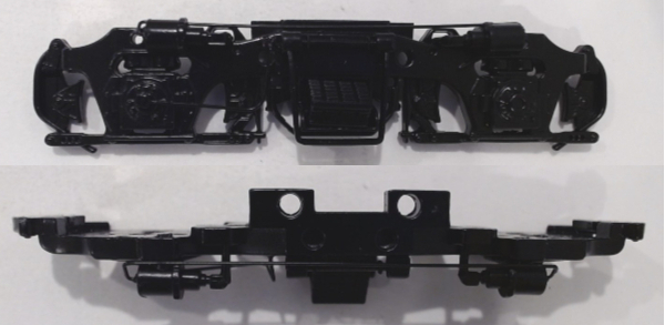 SIDE FRAME / 2-AXLE / LH & RH / BLACK / BOTTOM MOUNT / W/AIR LINE / PS 3 / PREMIER GP-9 & GP-7 & F-3