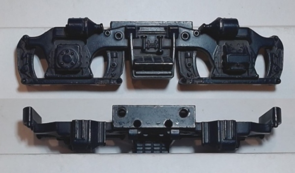 SIDE FRAME / 2-AXLE / BLUE / TOP MOUNT / PS 1 / RAILKING & PREMIER GP-7 & GP-9