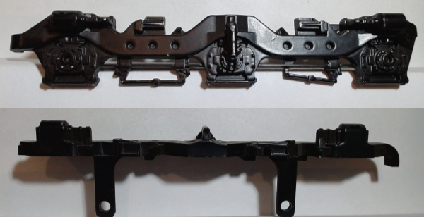 SIDE FRAME / 3-AXLE / RF & LR / BLACK / MOLDED IN DETAILS / PREMIER SD60M