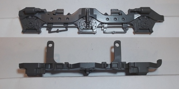 SIDE FRAME / 3-AXLE / LF & RR / UP GRAY / MOLDED IN DETAILS / PREMIER SD60M