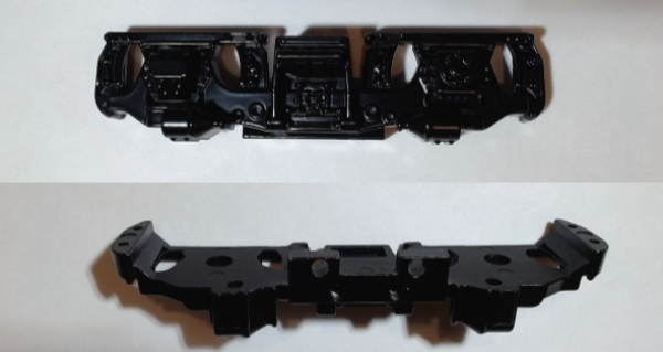SIDE FRAME / 2-AXLE / LH & RH / BLACK / PREMIER & RAILKING EMD GP-7 / GP-9 / F-3