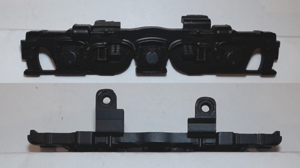 SIDE FRAME / 3-AXLE / RF & LR / BLACK / TOP MOUNT / PS 2 / RAILKING ALCO PA