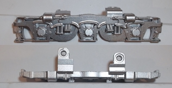 SIDE FRAME / 3-AXLE / RF & LR / SILVER / TOP MOUNT / PS 1 / RAILKING ALCO PA 