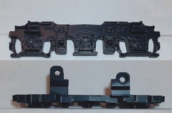 SIDE FRAME / 3-AXLE / LR & RF / BLUE / TOP MOUNT / PS 2 / RAILKING E-8