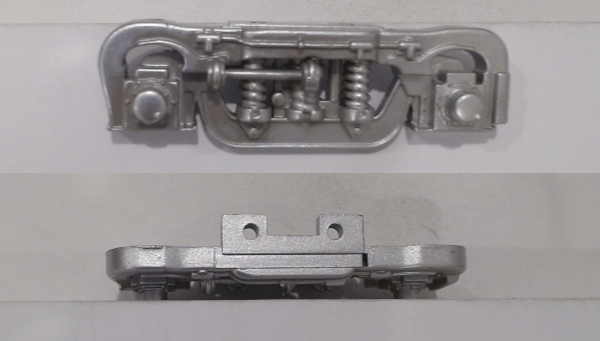 SIDE FRAME / 2-AXLE / LH & RH / SILVER / BOTTOM MOUNT / PS 2 / RAILKING RDC BUDD CAR