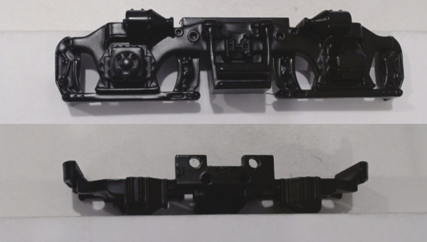 SIDE FRAME / 2-AXLE / LH & RH / BLACK / BOTTOM MOUNT / PS 2 / RAILKING & PREMIER GP-7 & GP-9