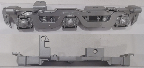 SIDE FRAME / 3-AXLE / LF & RR / SILVER / RAILKING C-628 & C-630