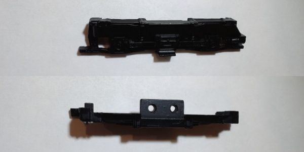 SIDE FRAME / 2-AXLE / LF & RR / BLACK / RAILKING R-17 SUBWAY / ALT# DB4200002